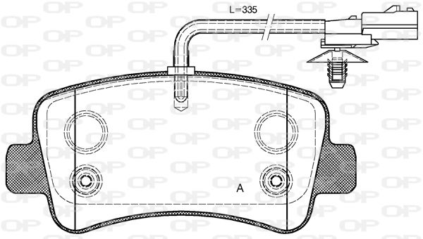 OPEN PARTS Jarrupala, levyjarru BPA1439.01